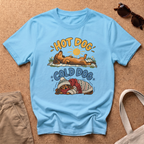 Hot Cold Dachshunds T-Shirt - Sky