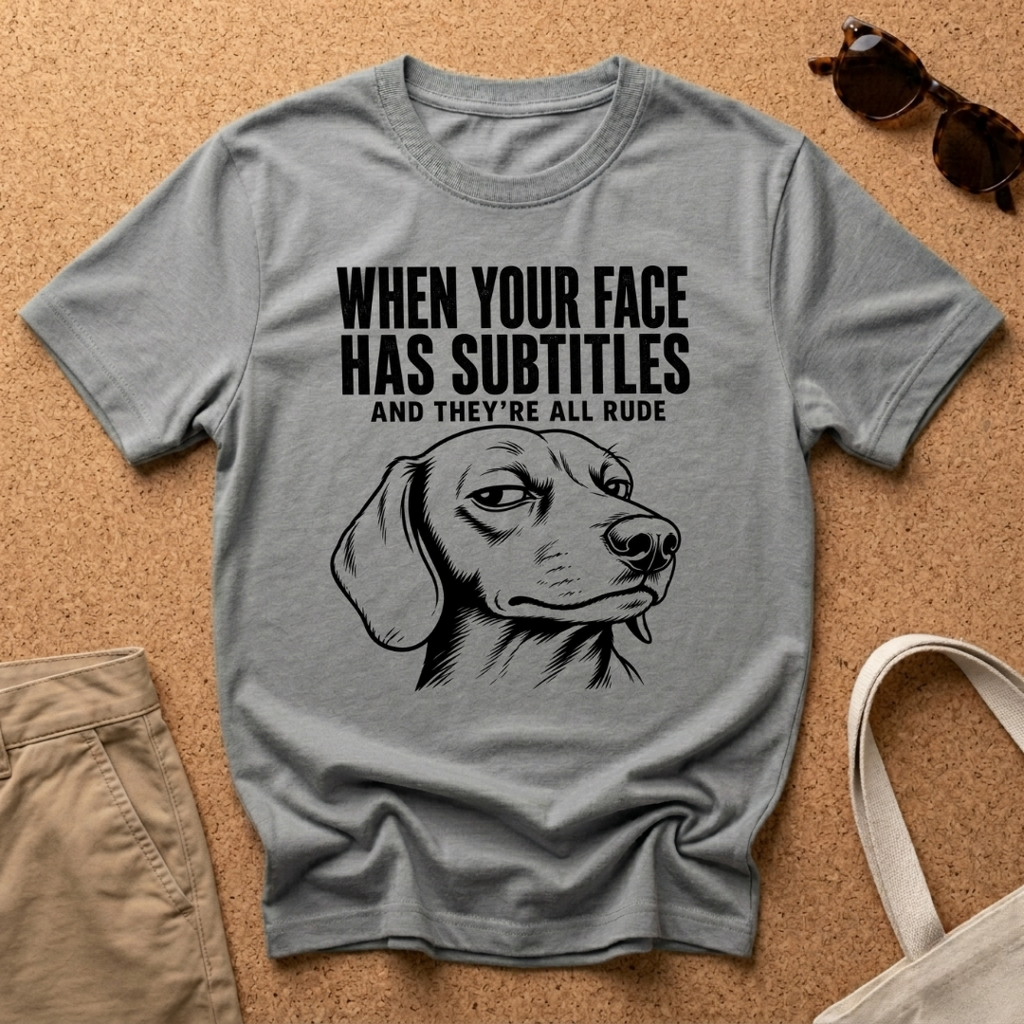 Subtitles Face T-Shirt
