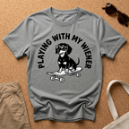 Playing With My Wiener Skater T-Shirt