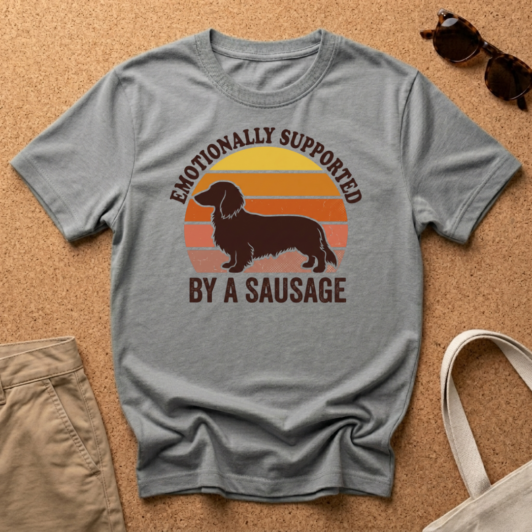 Emotionally Supported Retro T-Shirt