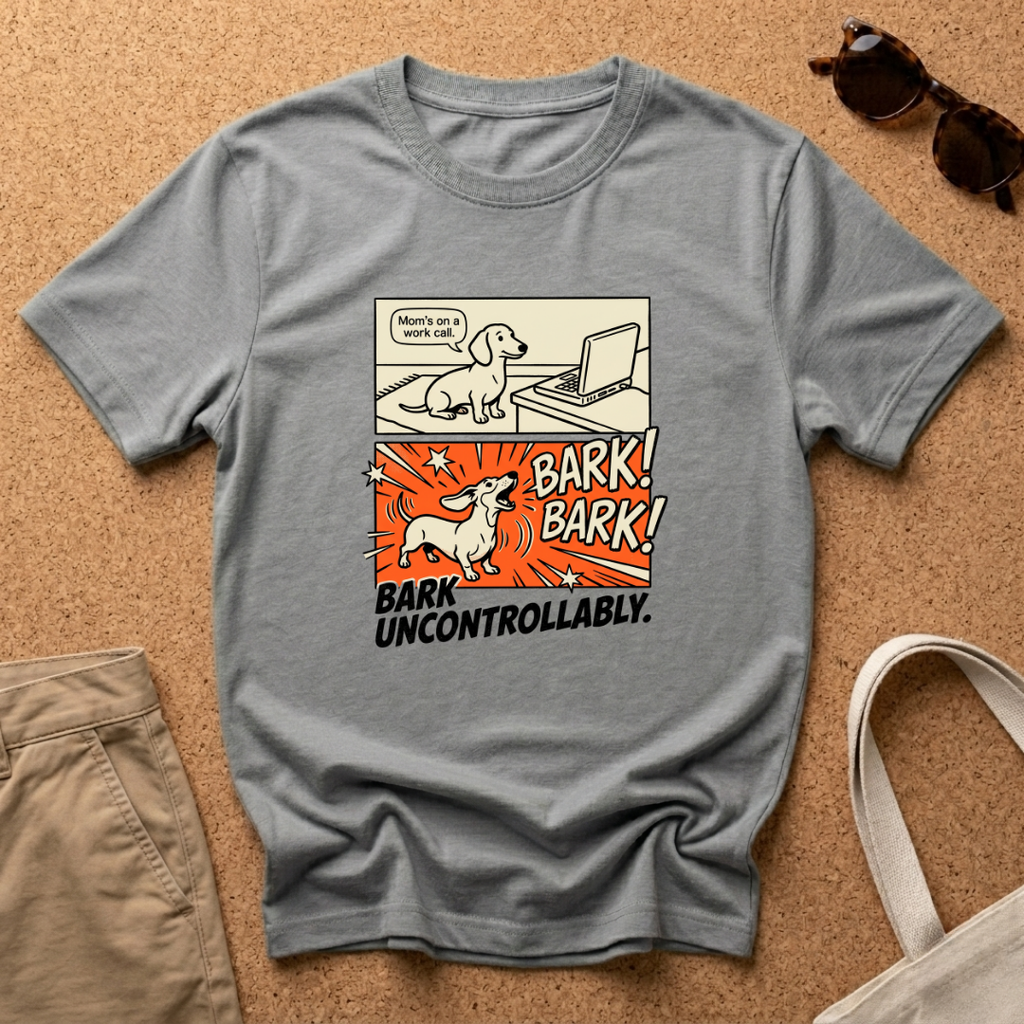Comic Bark Uncontrollably T-Shirt