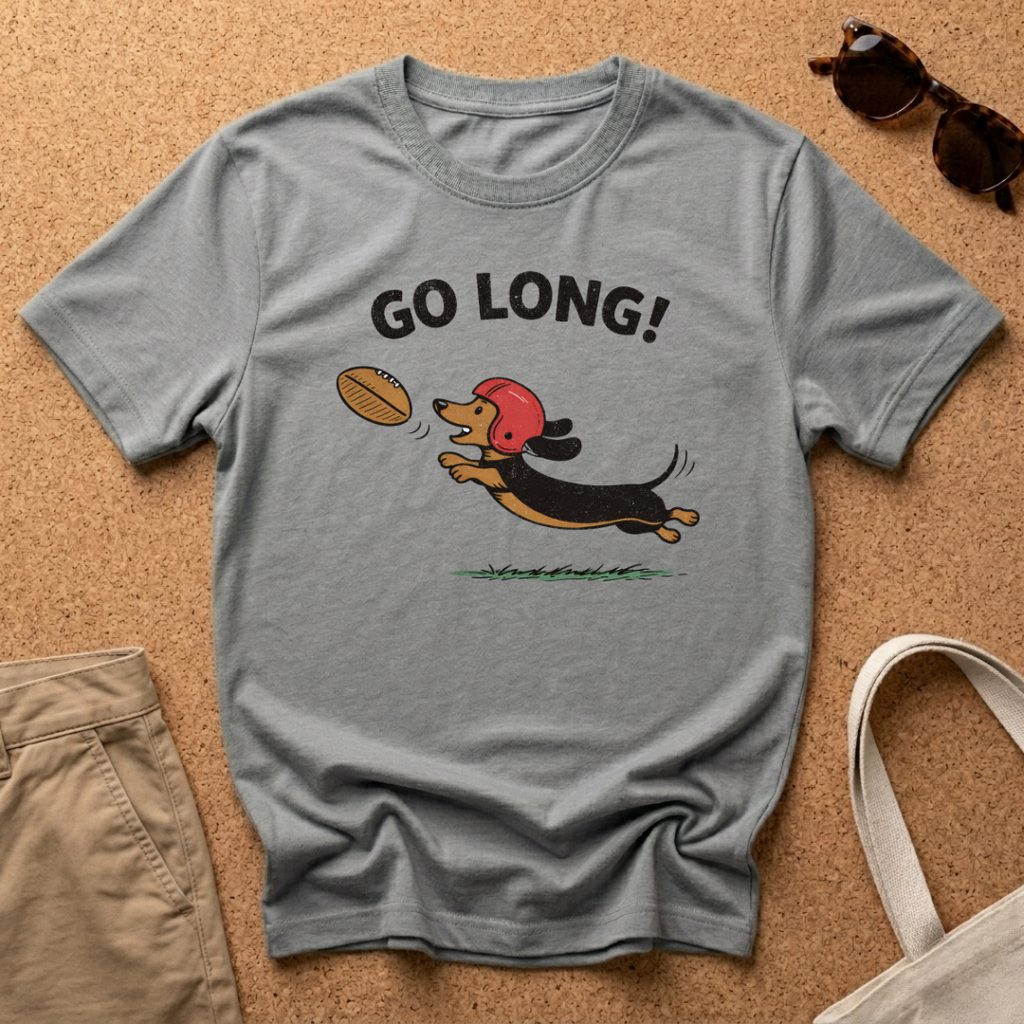 Go Long! Cartoon T-Shirt