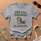 Did You Behave T-Shirt - Sport Grey