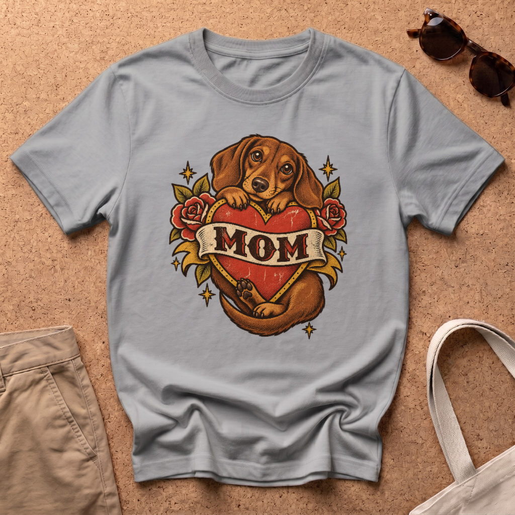 Mom Tattoo T-Shirt - Sport Grey