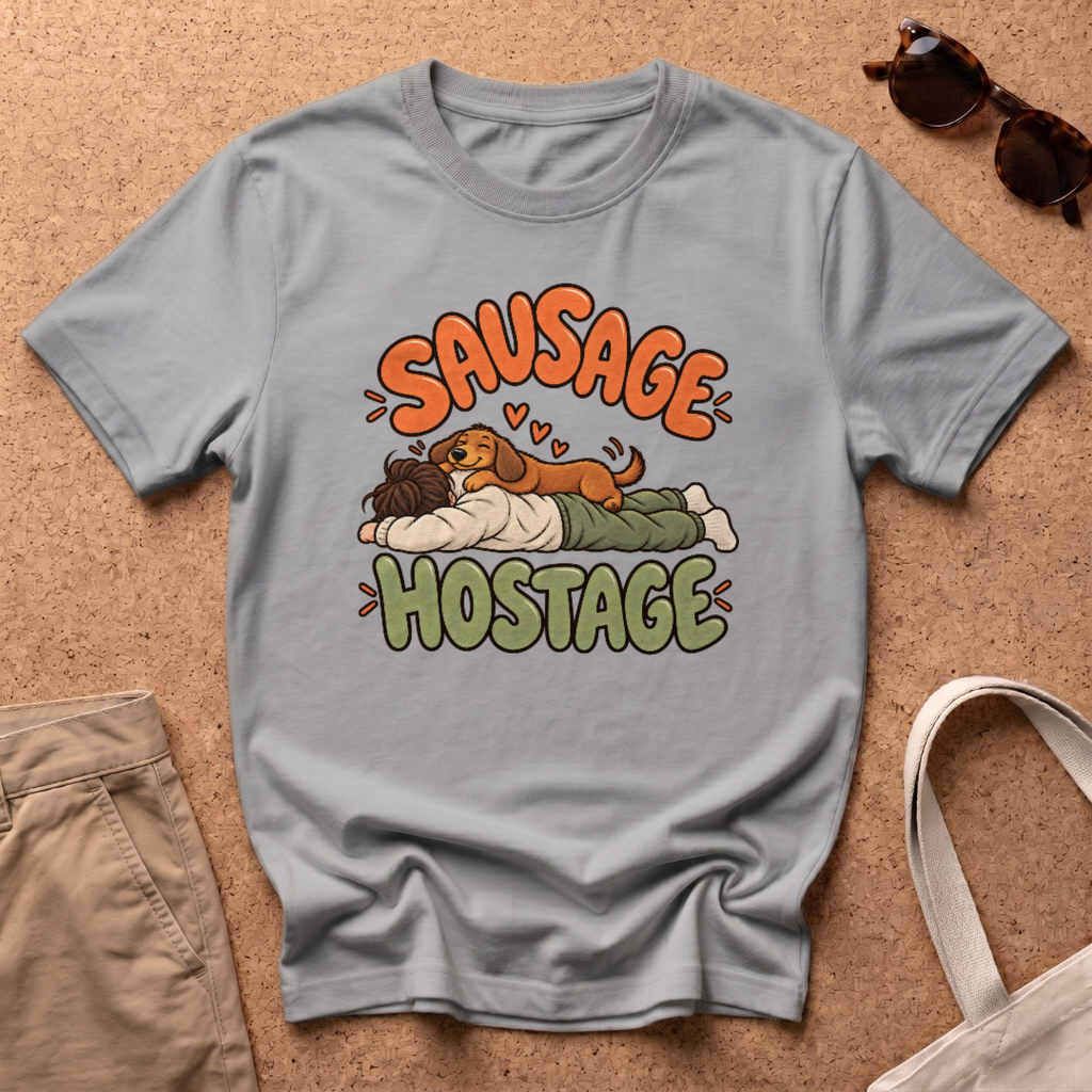 Sausage Hostage T-Shirt - Sport Grey