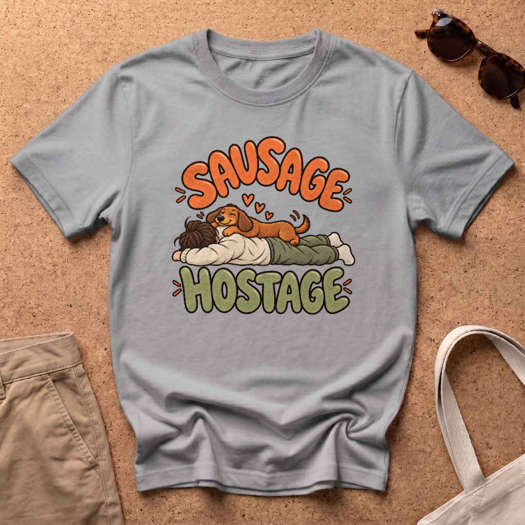 Sausage Hostage T-Shirt - Sport Grey
