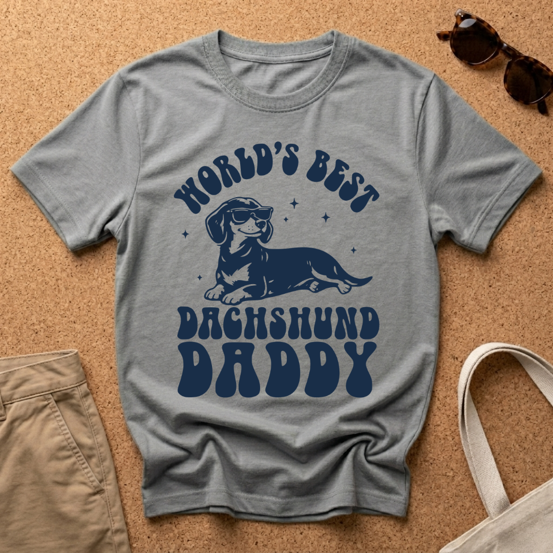 World's Best Dachshund Dad T-Shirt