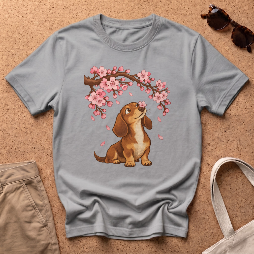Cherry Blossoms T-Shirt - Sport Grey