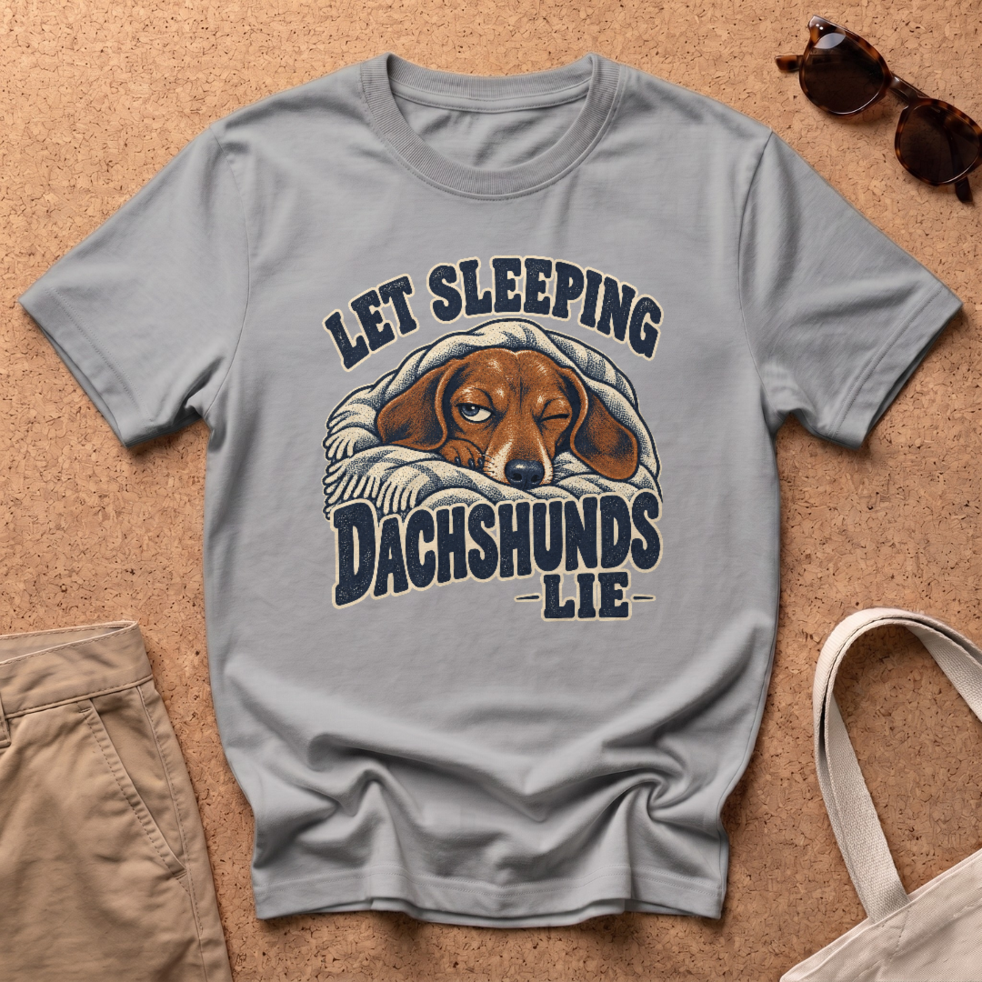 Let Dachshunds Lie T-Shirt - Sport Grey