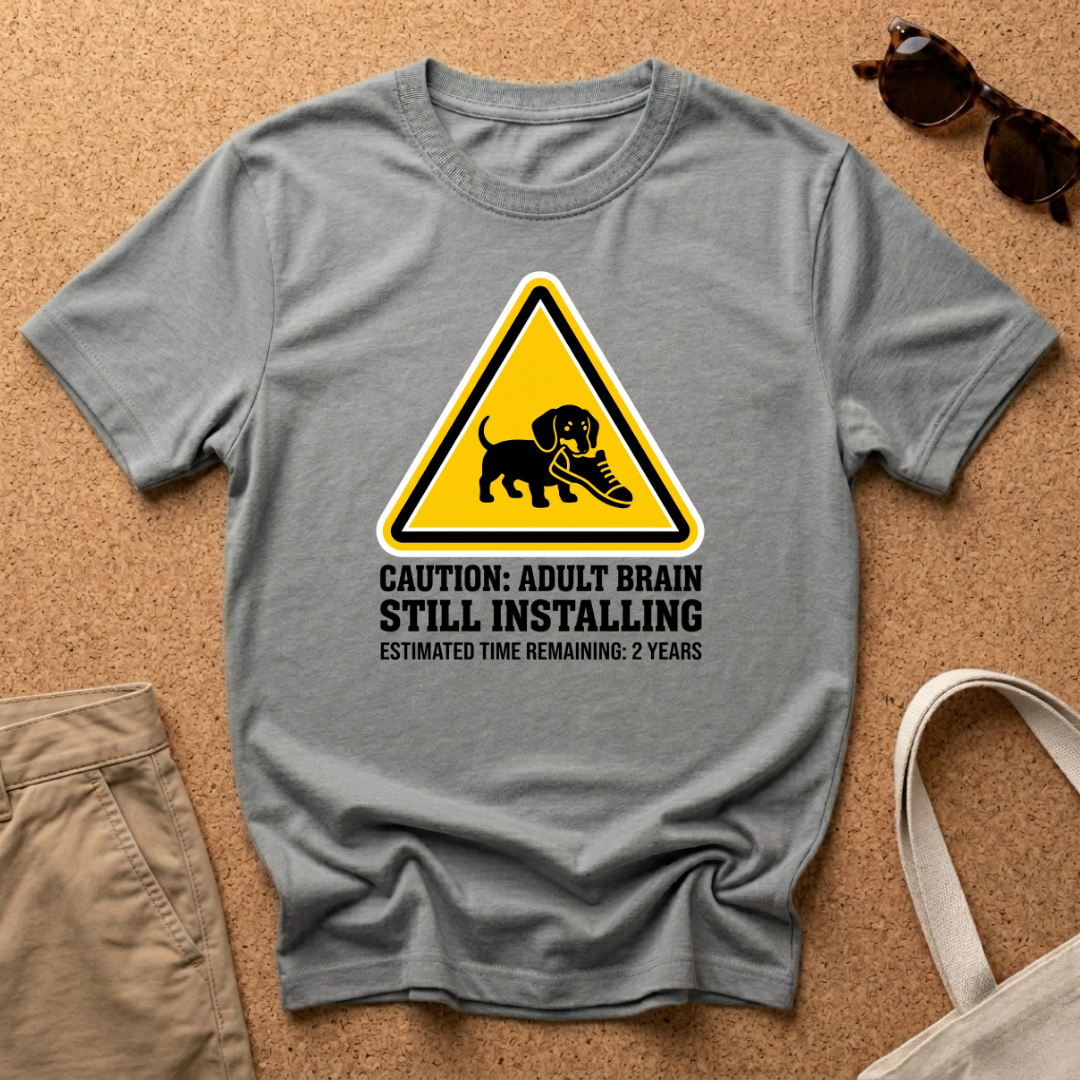 Caution Still Installing T-Shirt