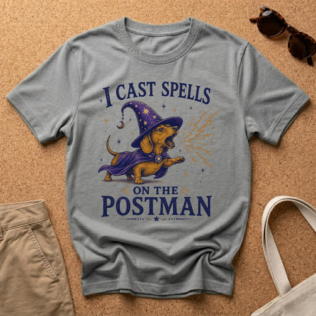 I Cast Spells on the Postman T-Shirt