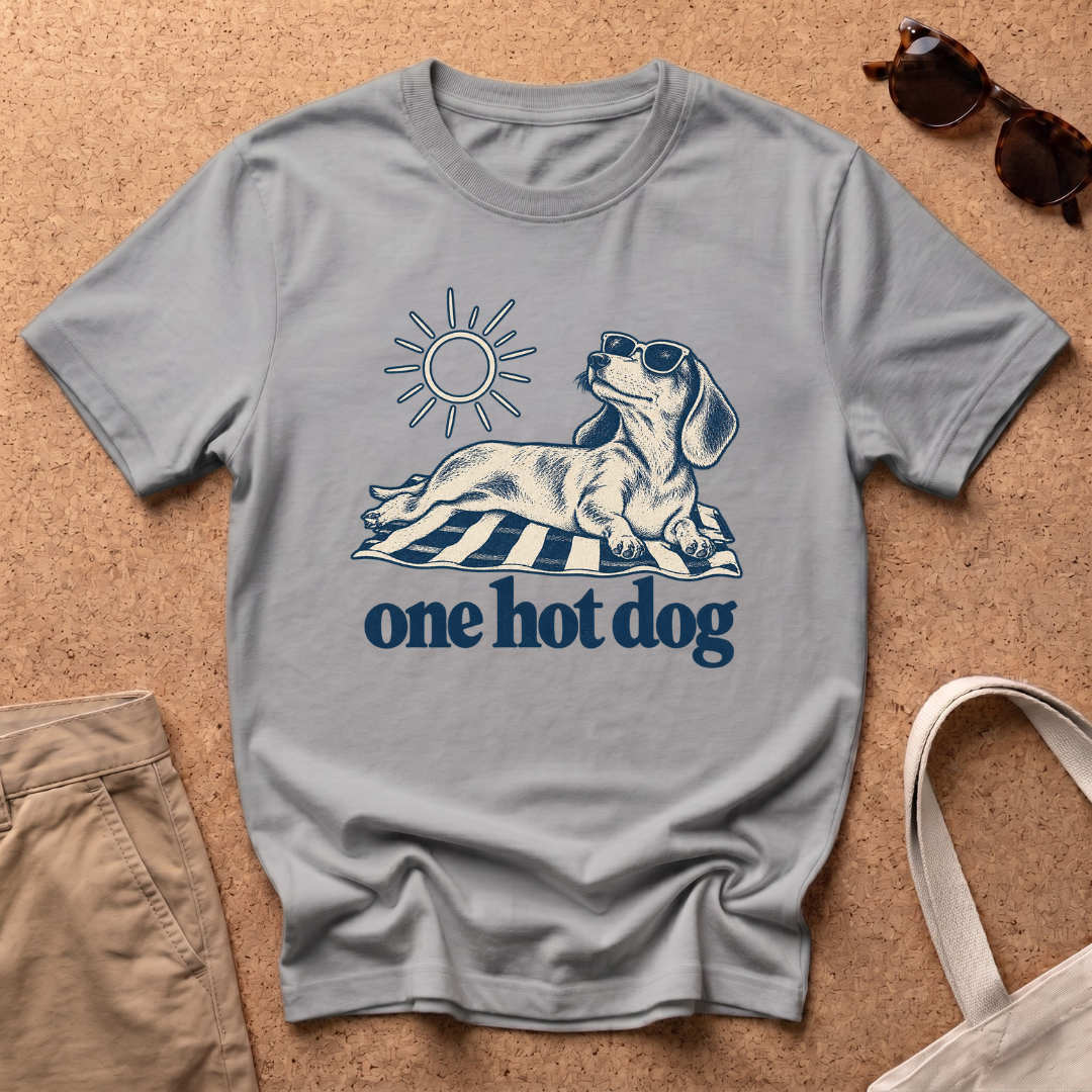 Hot Dog Blue T-Shirt