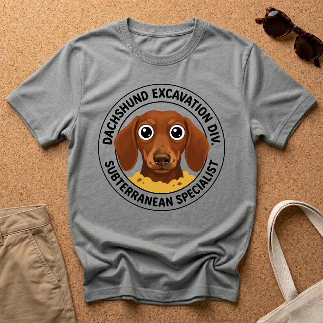 Dachshund Excavation T-Shirt