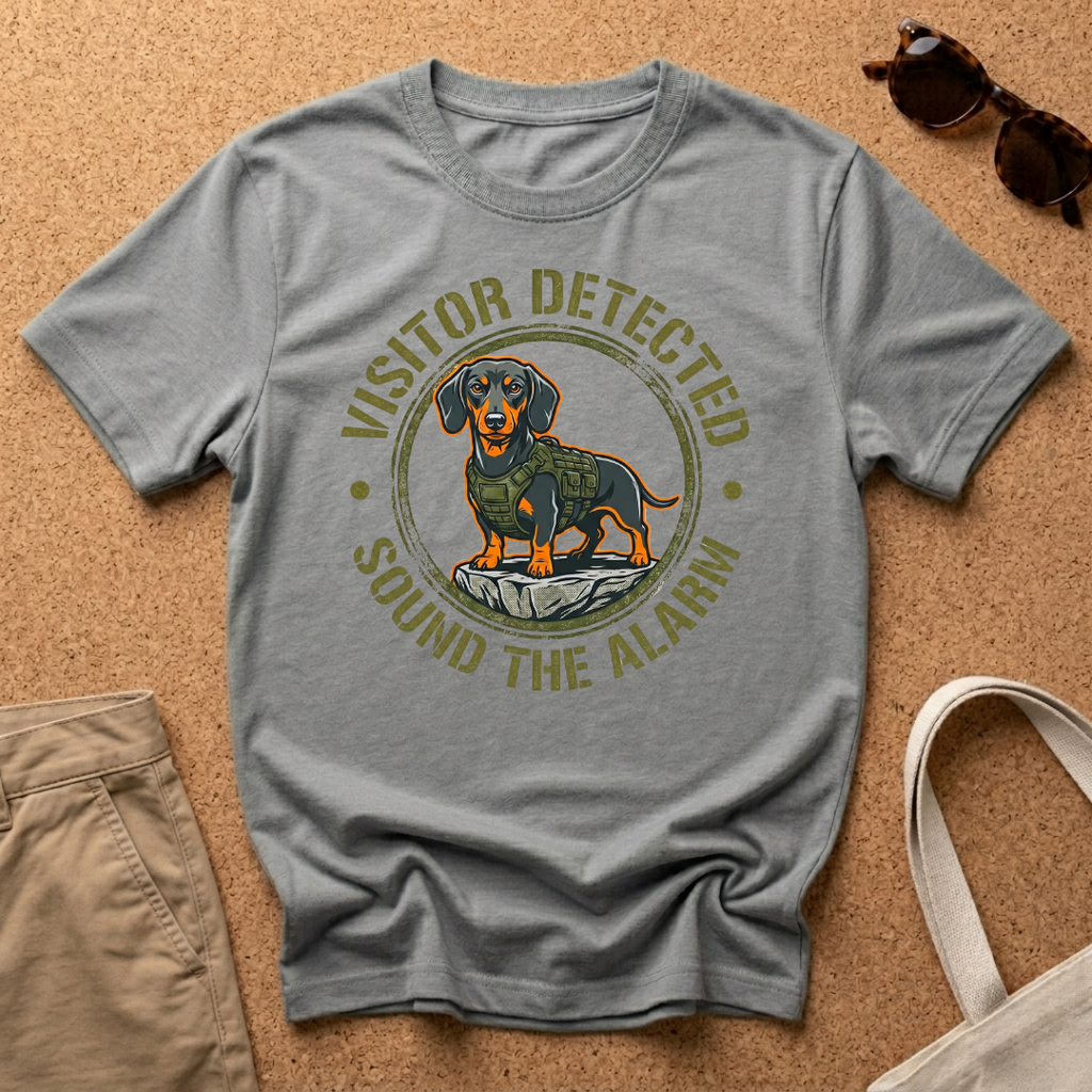 Sound The Alarm Military Dachshund T-Shirt