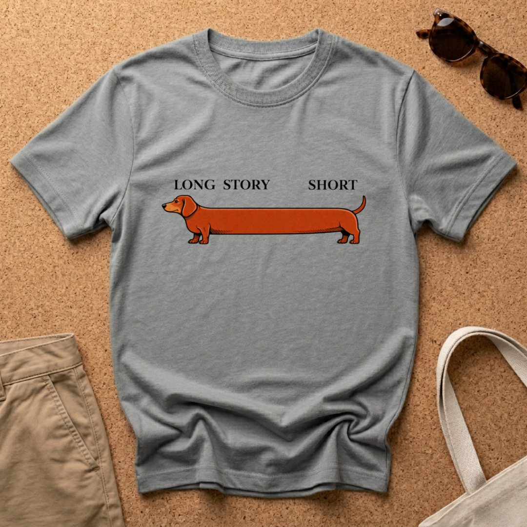 Long Story Short Long Dog T-Shirt