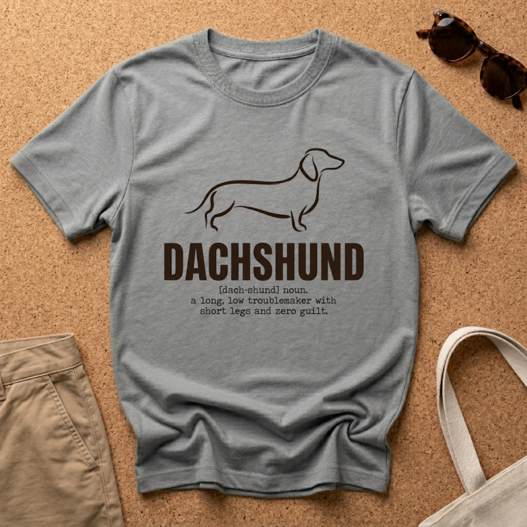 Dachshund Paint Brush T-Shirt