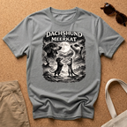 Dachshund vs Meerkat BW T-Shirt