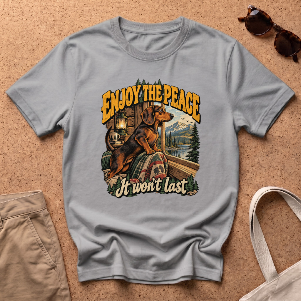 Enjoy The Peace T-Shirt - Sport Grey