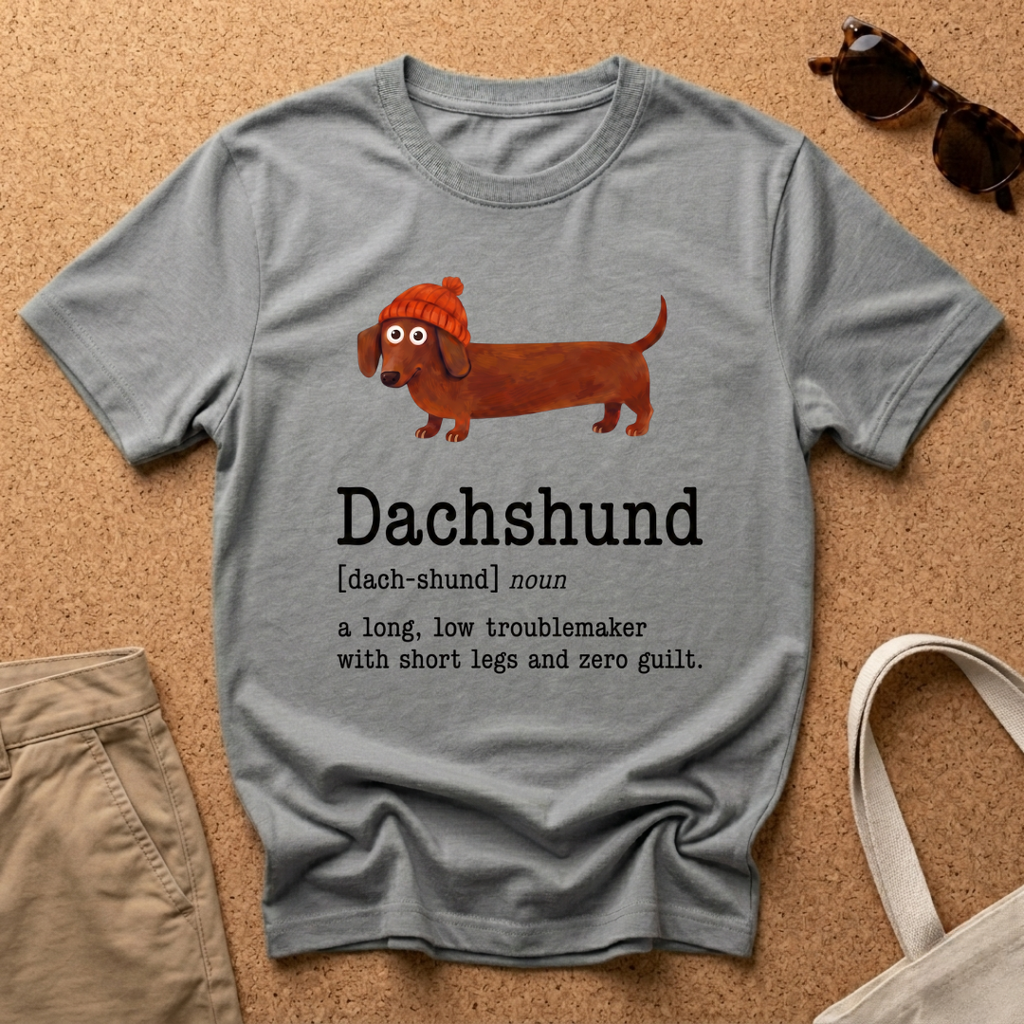 Dachshund Description Beanie T-Shirt