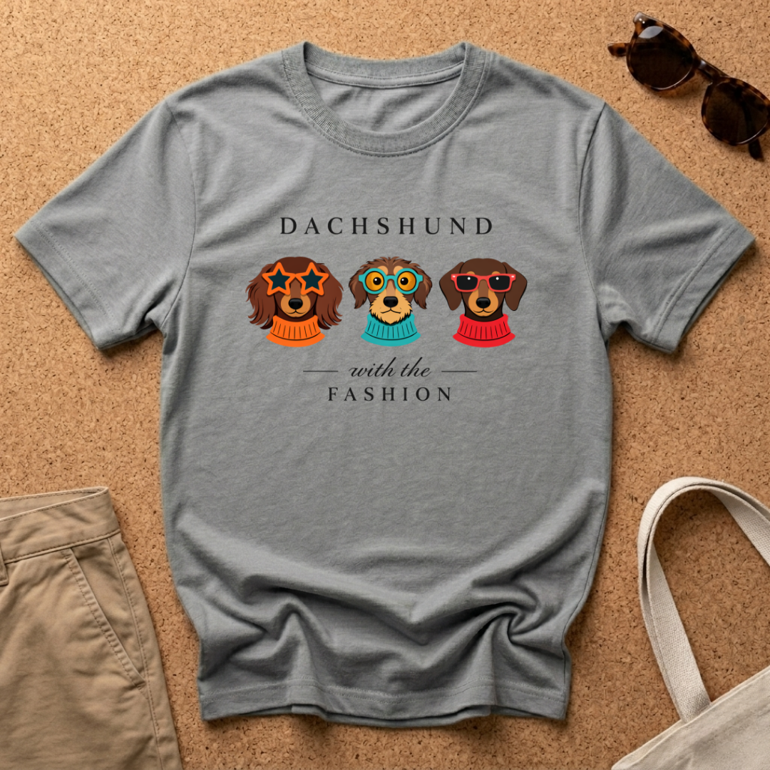 Dachshund with the Fashion T-Shirt