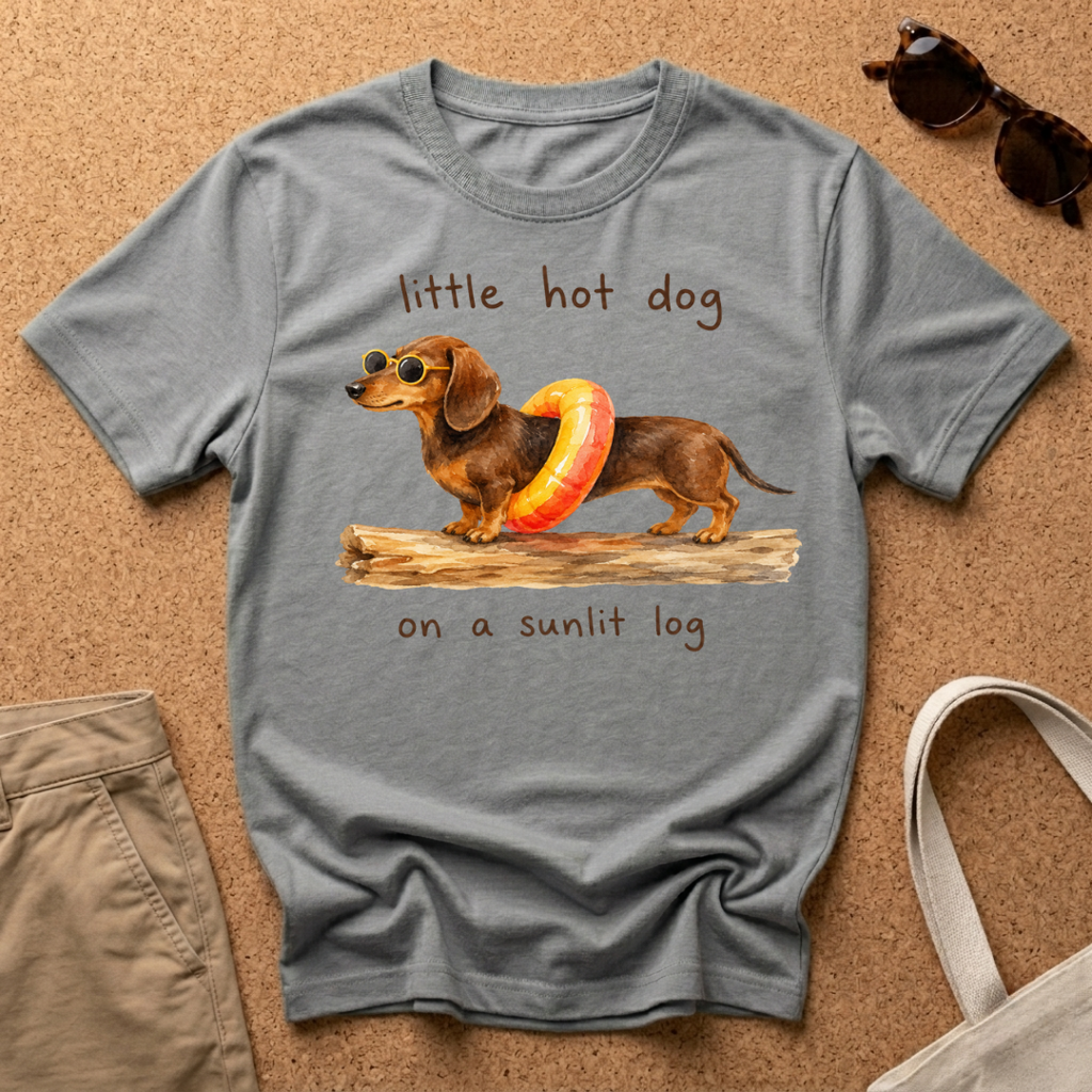 Little Dog on a Log T-Shirt