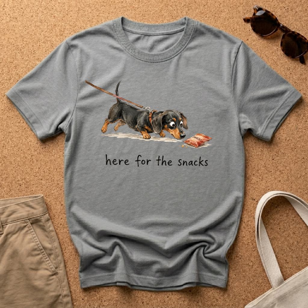 Here for the Snacks T-Shirt