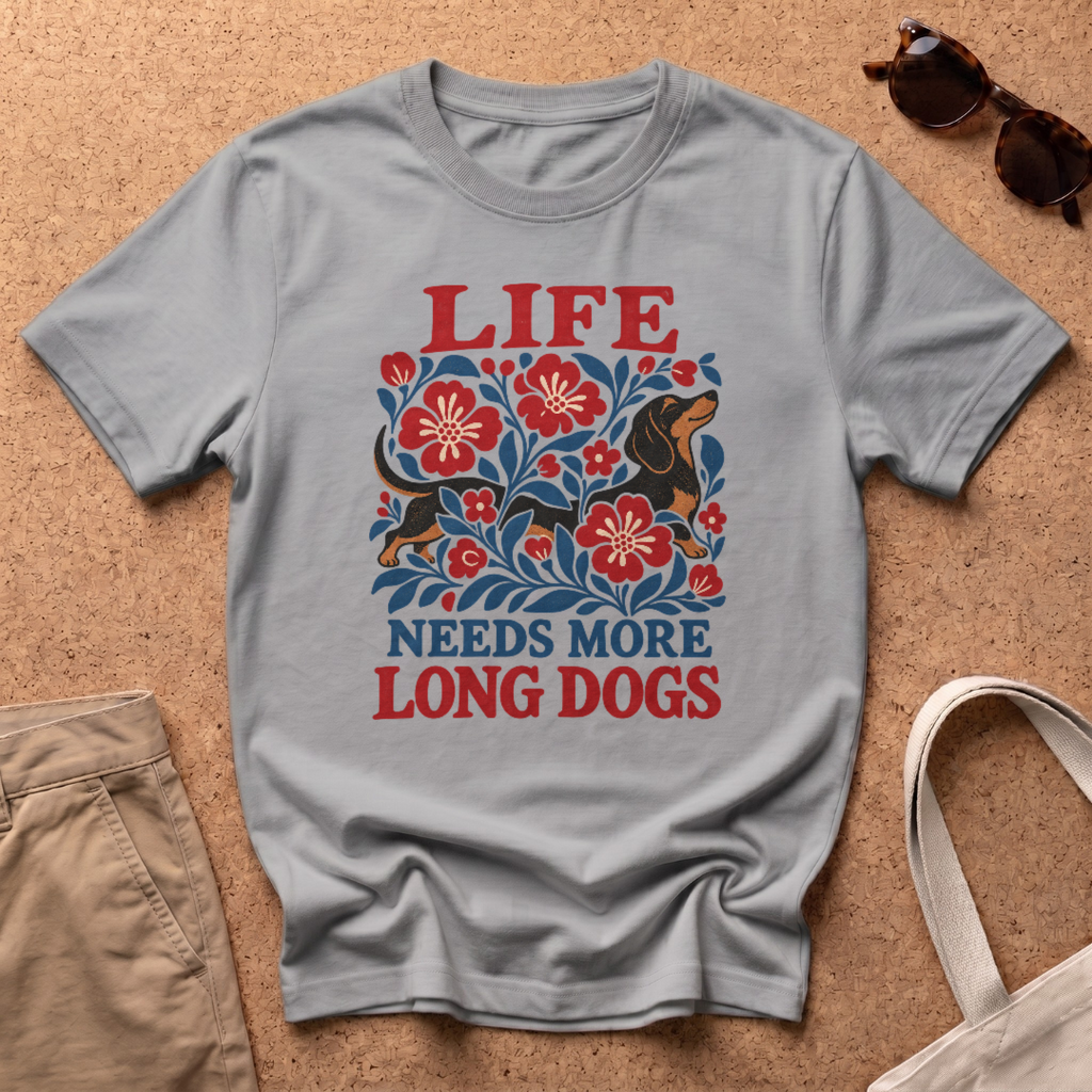 Life Long Dogs T-Shirt - Sport Grey