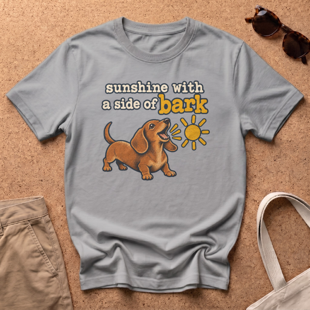 Sunshine Side Bark T-Shirt - Sport Grey