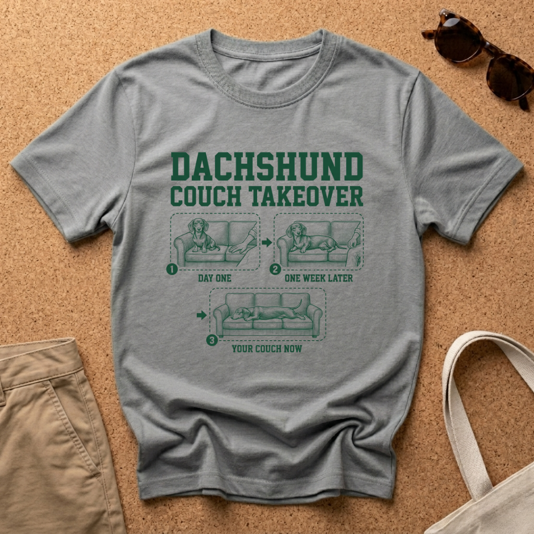 Dachshund Couch Takeover T-Shirt