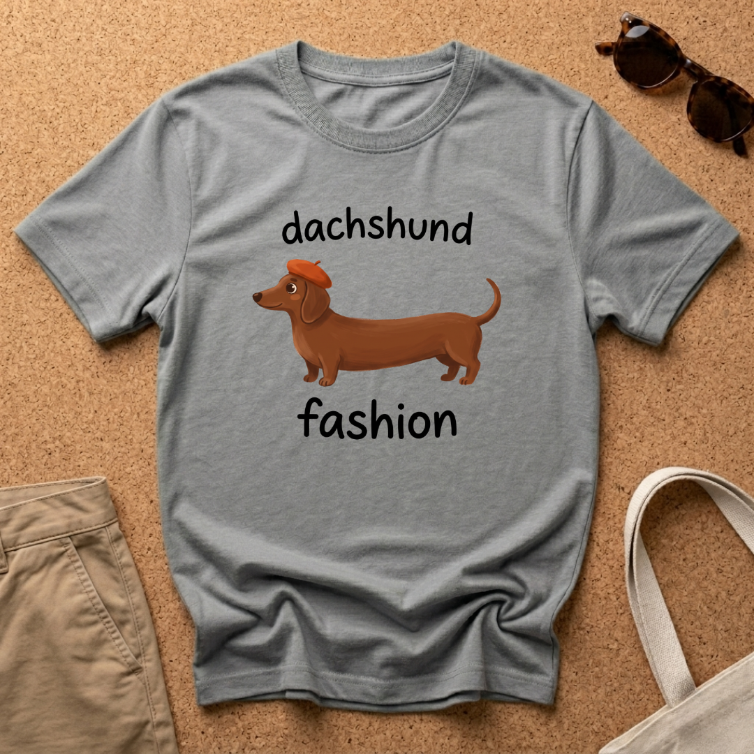 Dachshund Fashion Hat T-Shirt