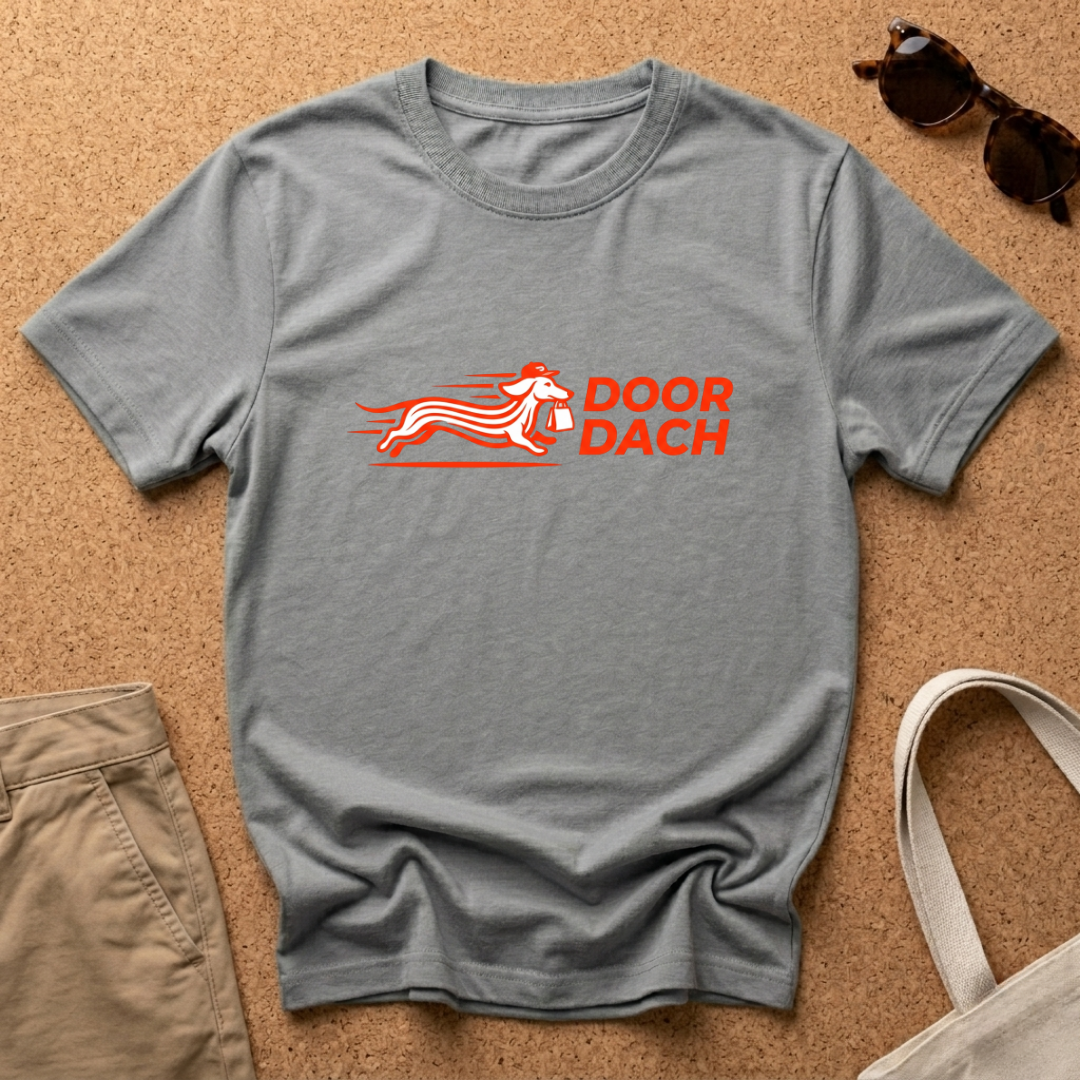 Door Dach Orange Minimal T-Shirt
