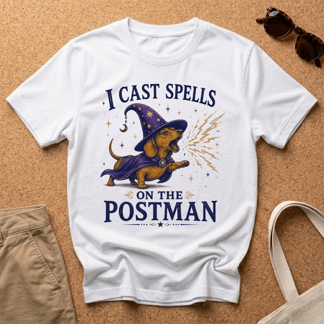 I Cast Spells on the Postman T-Shirt