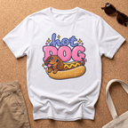 Hot Dog Cute T-Shirt - White