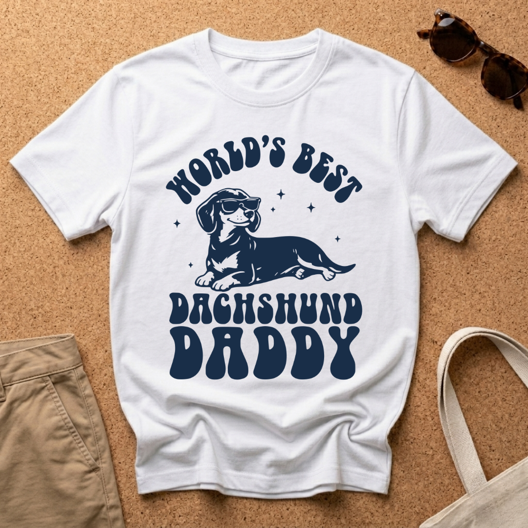World's Best Dachshund Dad T-Shirt
