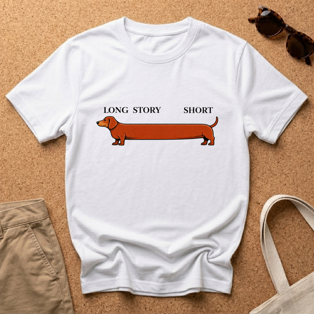Long Story Short Long Dog T-Shirt
