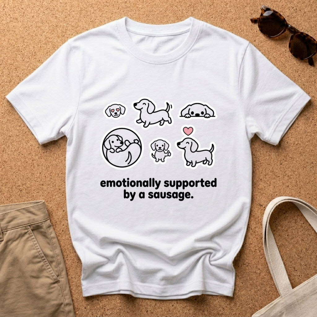 Dachshund Stickers T-Shirt