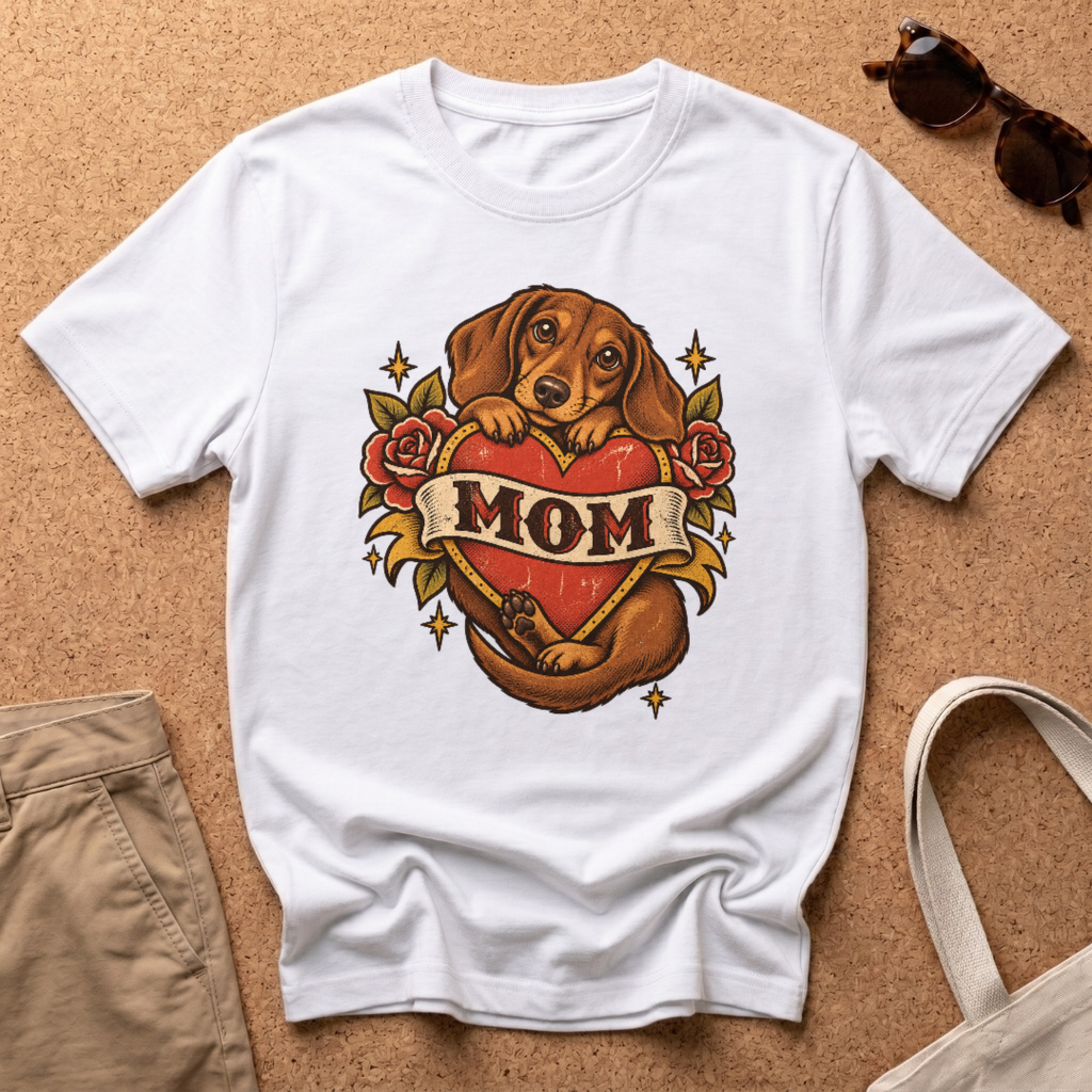 Mom Tattoo T-Shirt - White