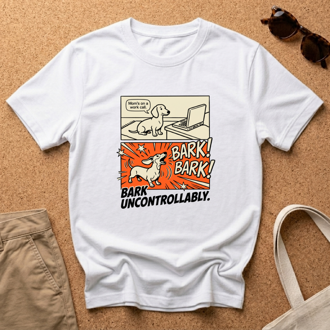 Comic Bark Uncontrollably T-Shirt