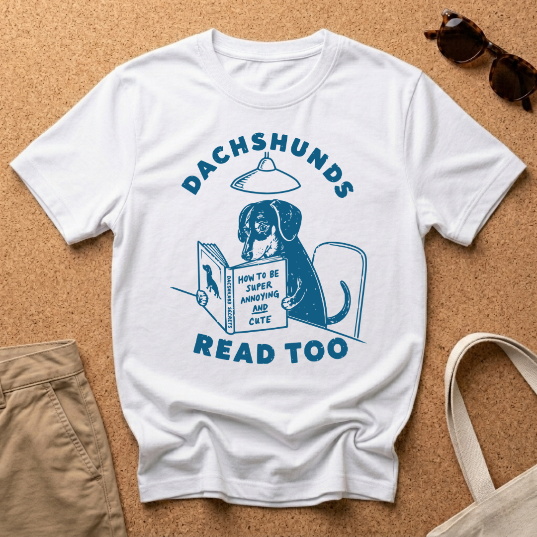 Dachshunds Read Too T-Shirt