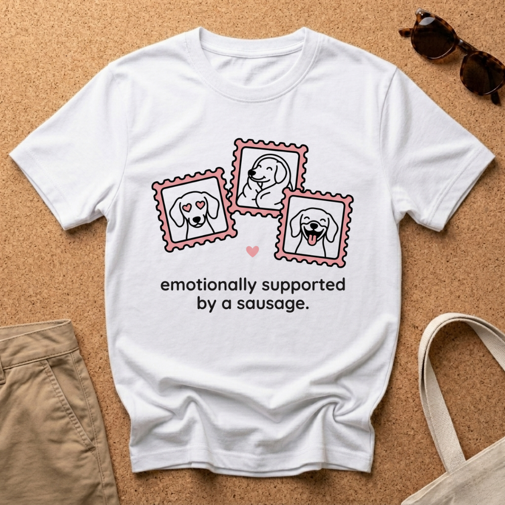 Emotionally Supported Stamps V2 T-Shirt