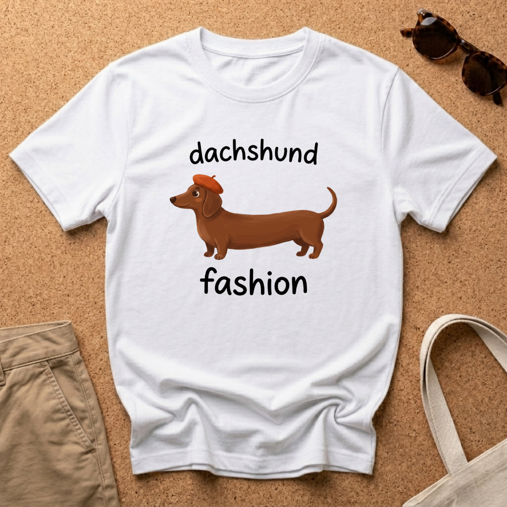 Dachshund Fashion Hat T-Shirt