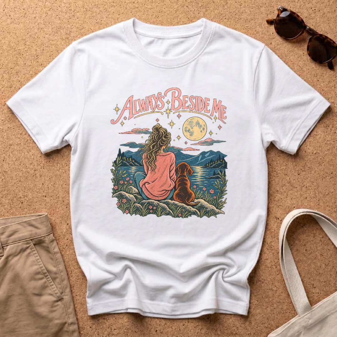 Always Beside Me T-Shirt - White