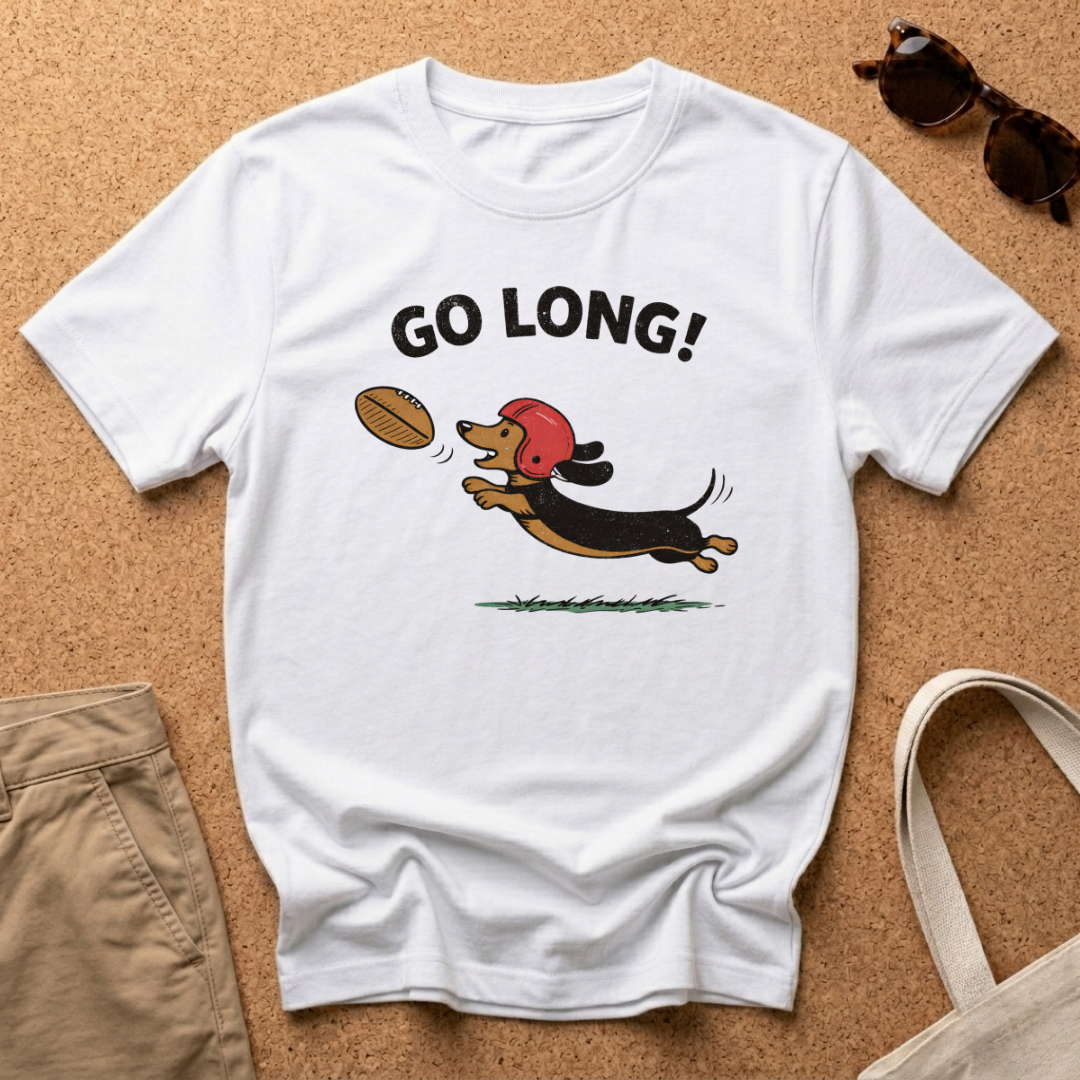 Go Long! Cartoon T-Shirt
