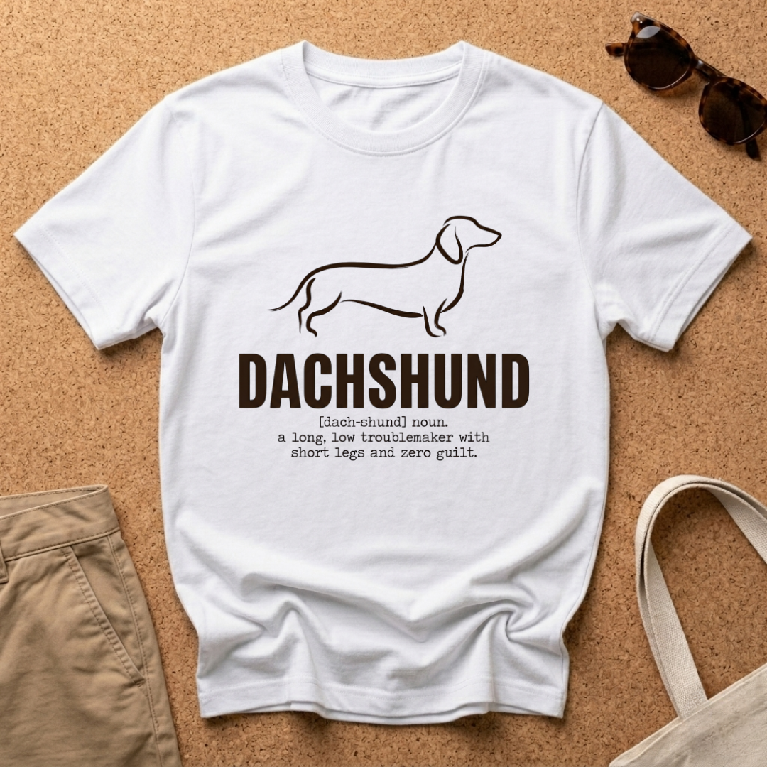 Dachshund Paint Brush T-Shirt