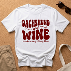 Dachshund and Wine T-Shirt