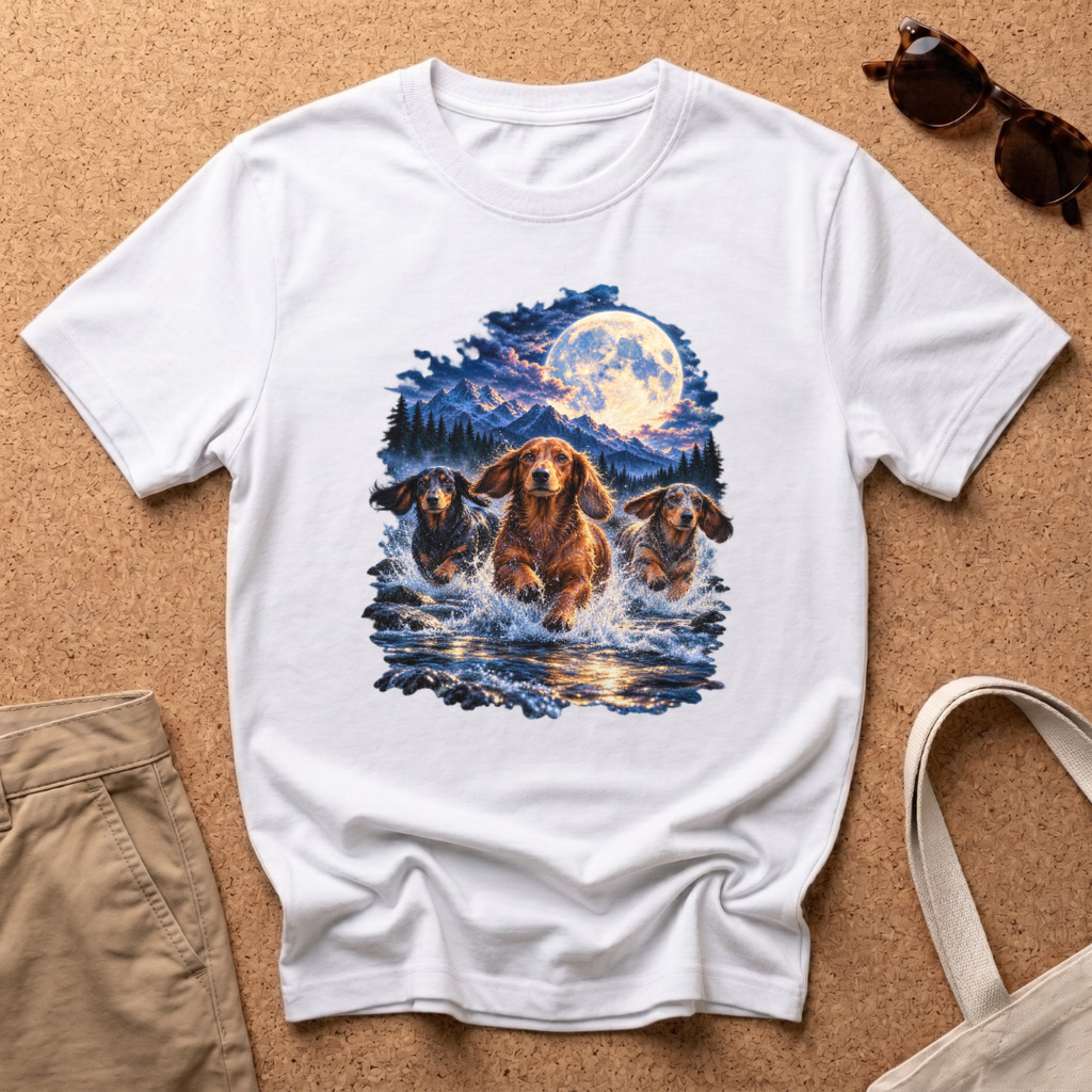 Moonlit River T-Shirt - White
