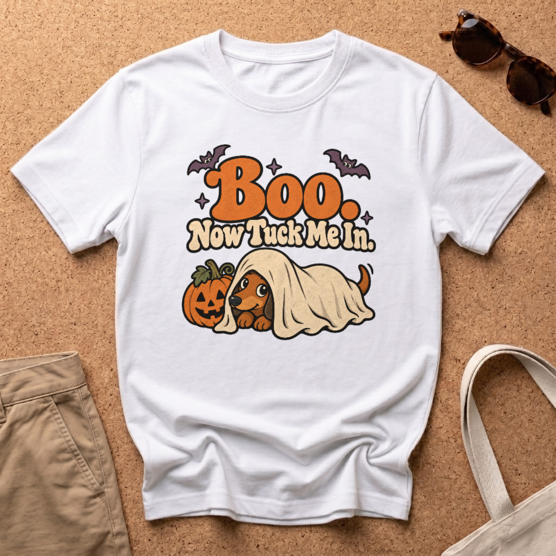Boo Tuck Me T-Shirt - White