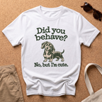 Did You Behave T-Shirt - White