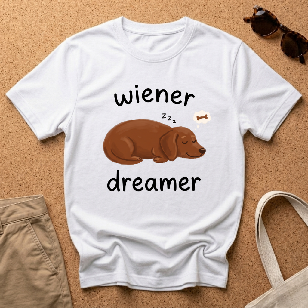 Wiener Dreamer Cartoon T-Shirt