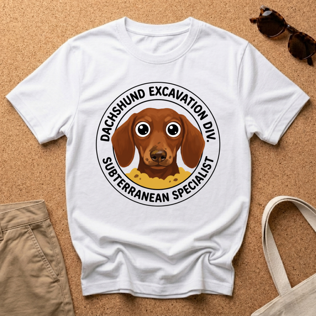 Dachshund Excavation T-Shirt